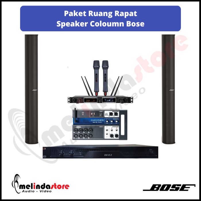 Paket Sound System Ruang Rapat Speaker Coloumn Bose MA-12 | 2 Speaker